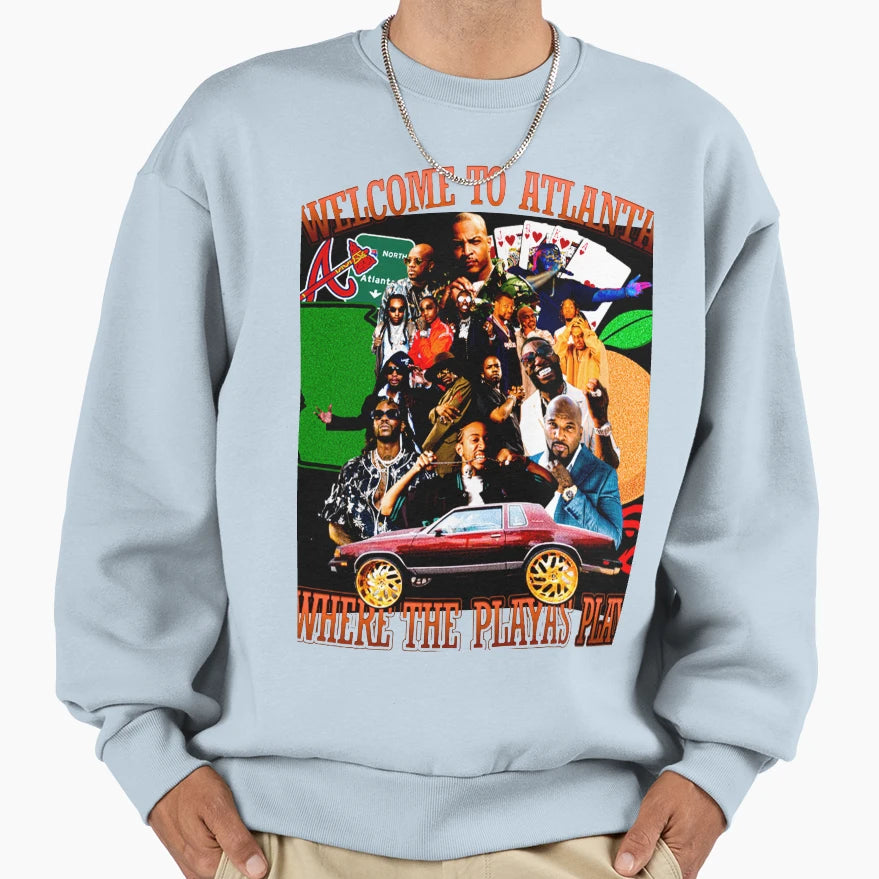 Brand New Sneaker Brothers Atlanta Sweatshirt - Minimalist Print Men Women - T-Shirt, Sweatshirt, Hoodie