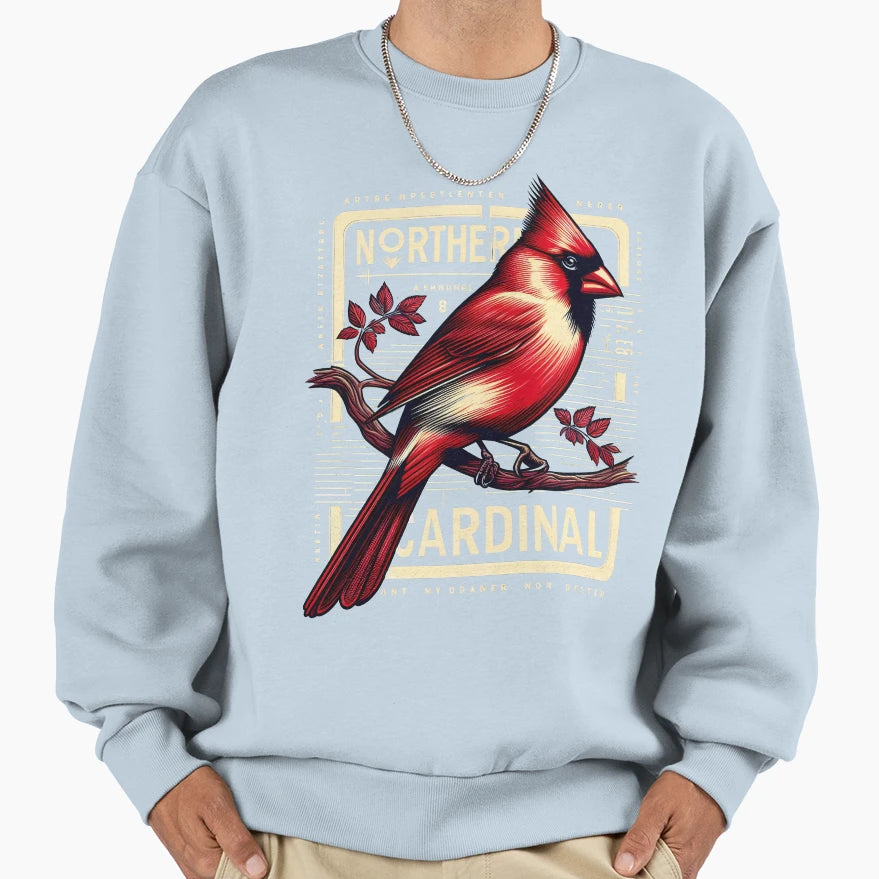 Northern Cardinal Sweatshirt - Aesthetic Graphic Unisex - T-Shirt, Sweatshirt, Hoodie