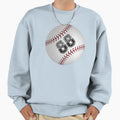 Baseball Ball Number 88 Eighty Eight Sweatshirt - Minimalist Print Unisex - T-Shirt, Sweatshirt, Hoodie