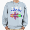 Chicago Skyline W Sweatshirt - Graphic Print Unisex - T-Shirt, Sweatshirt, Hoodie