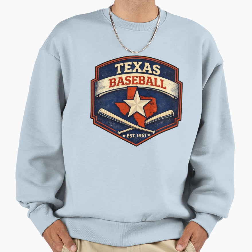 Texas Baseball Lone Star Est 1961 T-Shirt - Aesthetic Graphic Unisex - T-Shirt, Sweatshirt, Hoodie