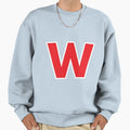 W Initial Letter W Red And White Sweatshirt - Minimalist Print Unisex - T-Shirt, Sweatshirt, Hoodie