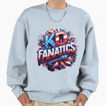 Kd Fanatics Patriotic Logo Sweatshirt - Unique Graphic Unisex - T-Shirt, Sweatshirt, Hoodie
