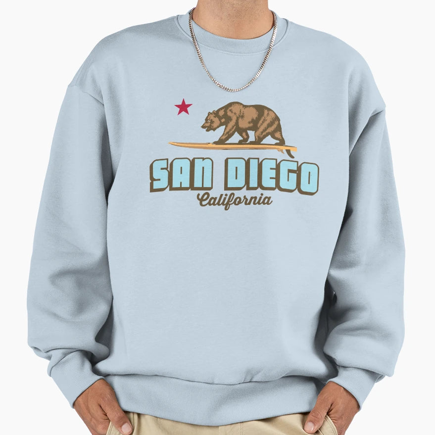 San Diego California Sweatshirt - Streetwear Style for Adults - T-Shirt, Sweatshirt, Hoodie