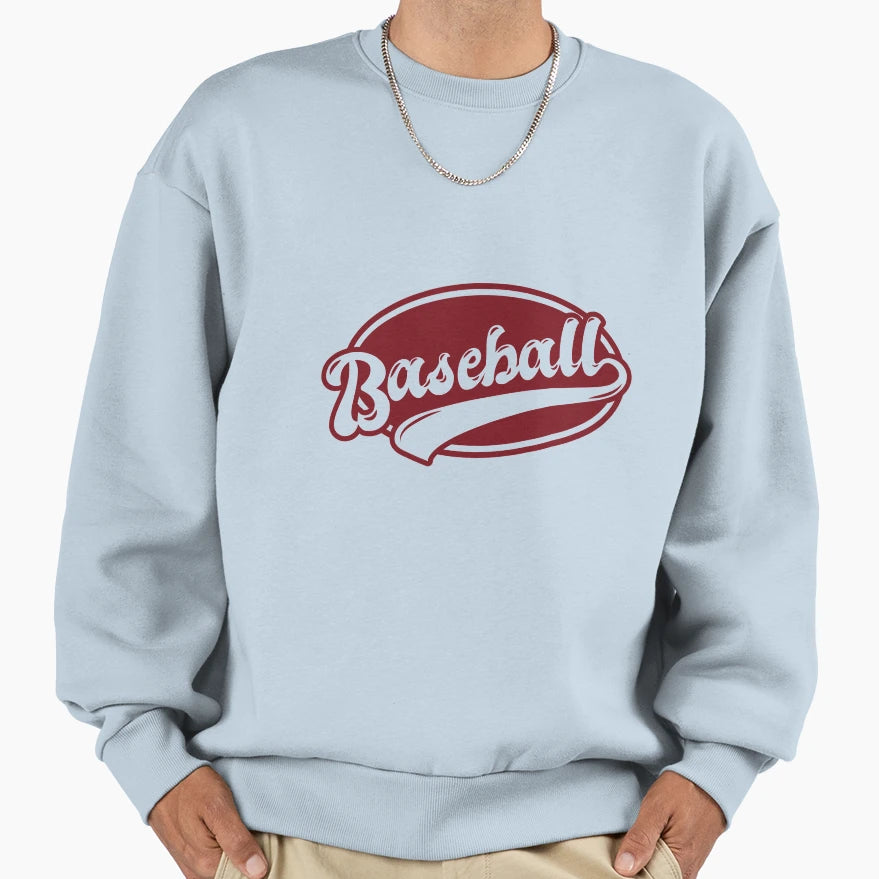 Baseball Badge Sweatshirt - Graphic Print Men Women - T-Shirt, Sweatshirt, Hoodie