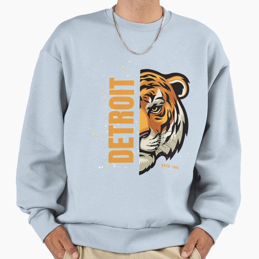 Detroit Tigers Sweatshirt - Unique Graphic Men Women - T-Shirt, Sweatshirt, Hoodie