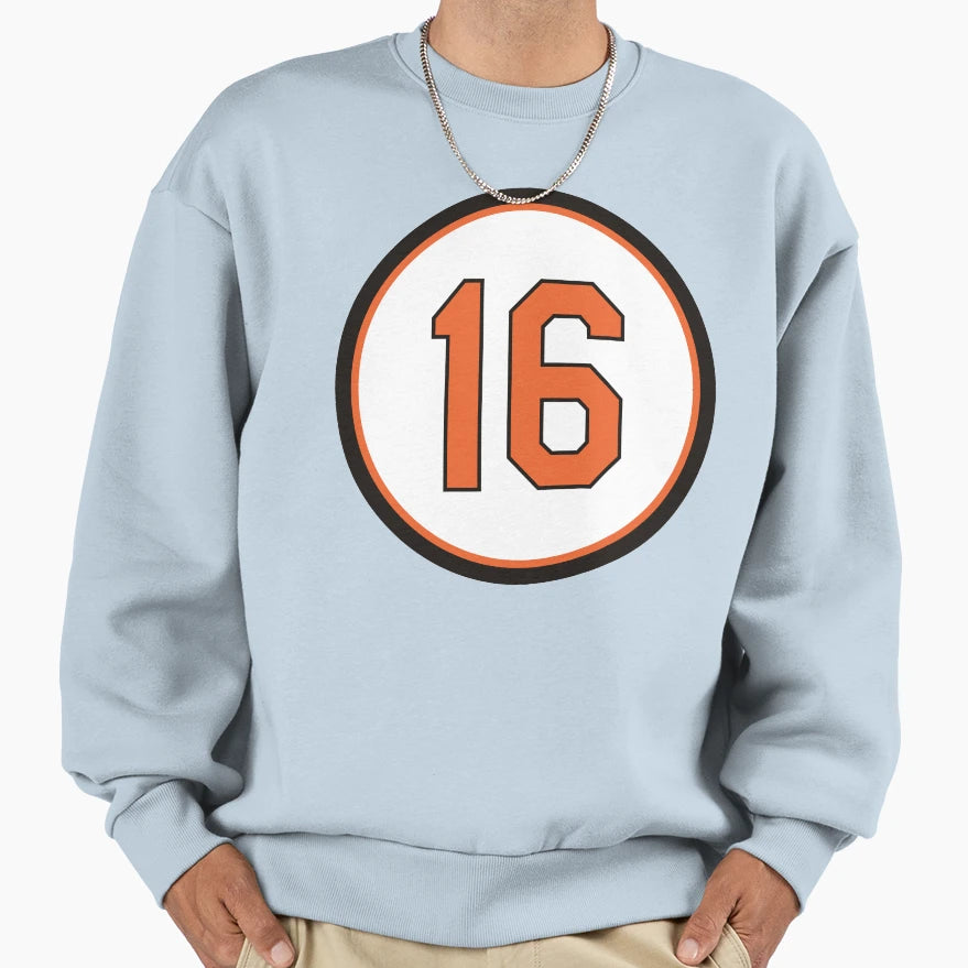Trey Mancini 16 Jersey Number Sweatshirt - Graphic Print Men Women - T-Shirt, Sweatshirt, Hoodie
