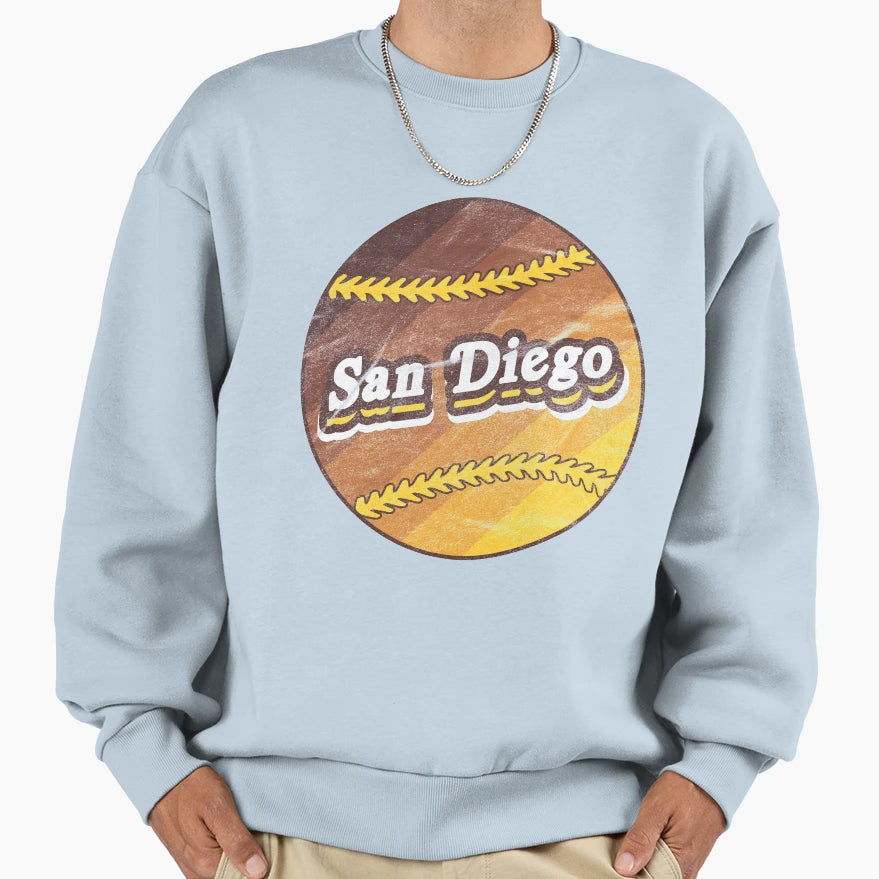 San Diego Baseball Sweatshirt - Aesthetic Graphic for Adults - T-Shirt, Sweatshirt, Hoodie