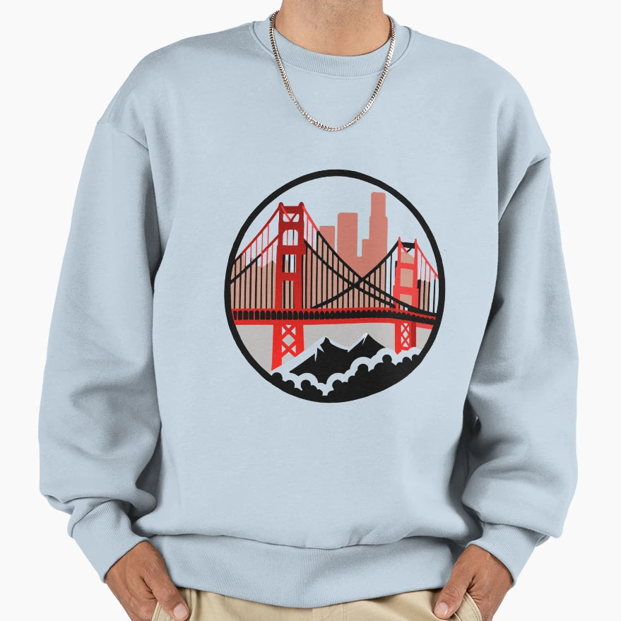 Bridging Elegance Golden Gate Sweatshirt - Novelty Apparel for Adults - T-Shirt, Sweatshirt, Hoodie