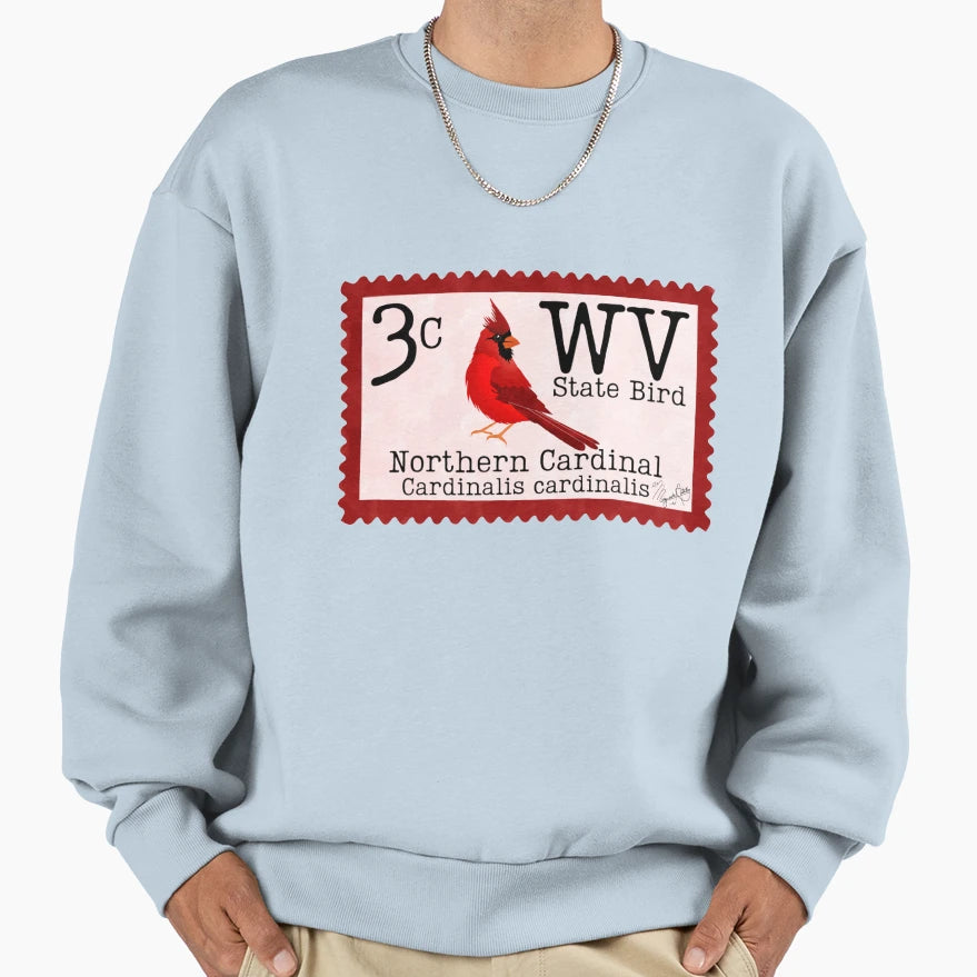 Northern Cardinal West Virginia Sweatshirt - Custom Art Print Men Women - T-Shirt, Sweatshirt, Hoodie