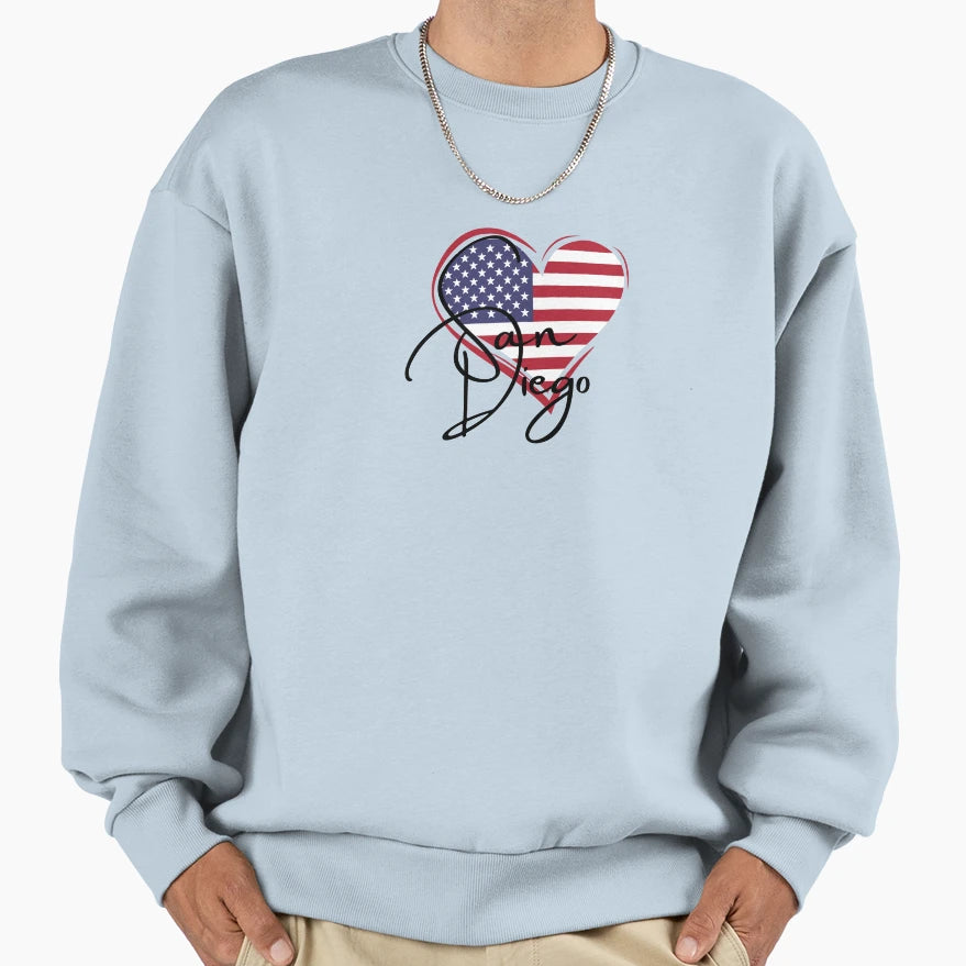 San Diego Sweatshirt - Aesthetic Graphic Men Women - T-Shirt, Sweatshirt, Hoodie