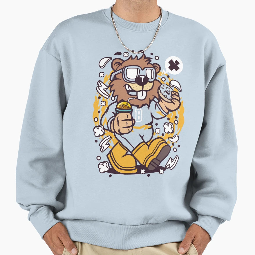 Super Beaver Sweatshirt - Novelty Apparel Unisex - T-Shirt, Sweatshirt, Hoodie