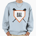 Baltimore Abbreviation Baseball Home Sweatshirt - Unique Graphic Unisex - T-Shirt, Sweatshirt, Hoodie