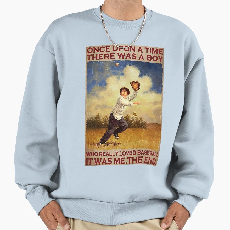 Baseball Who Really Loved Baseball Sweatshirt - Graphic Print for Adults - T-Shirt, Sweatshirt, Hoodie