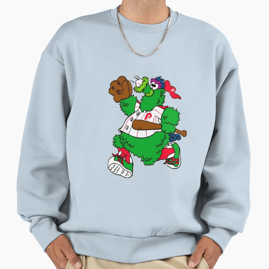 Mascot Phanatic Baseball Fan Sweatshirt - Custom Art Print Men Women - T-Shirt, Sweatshirt, Hoodie