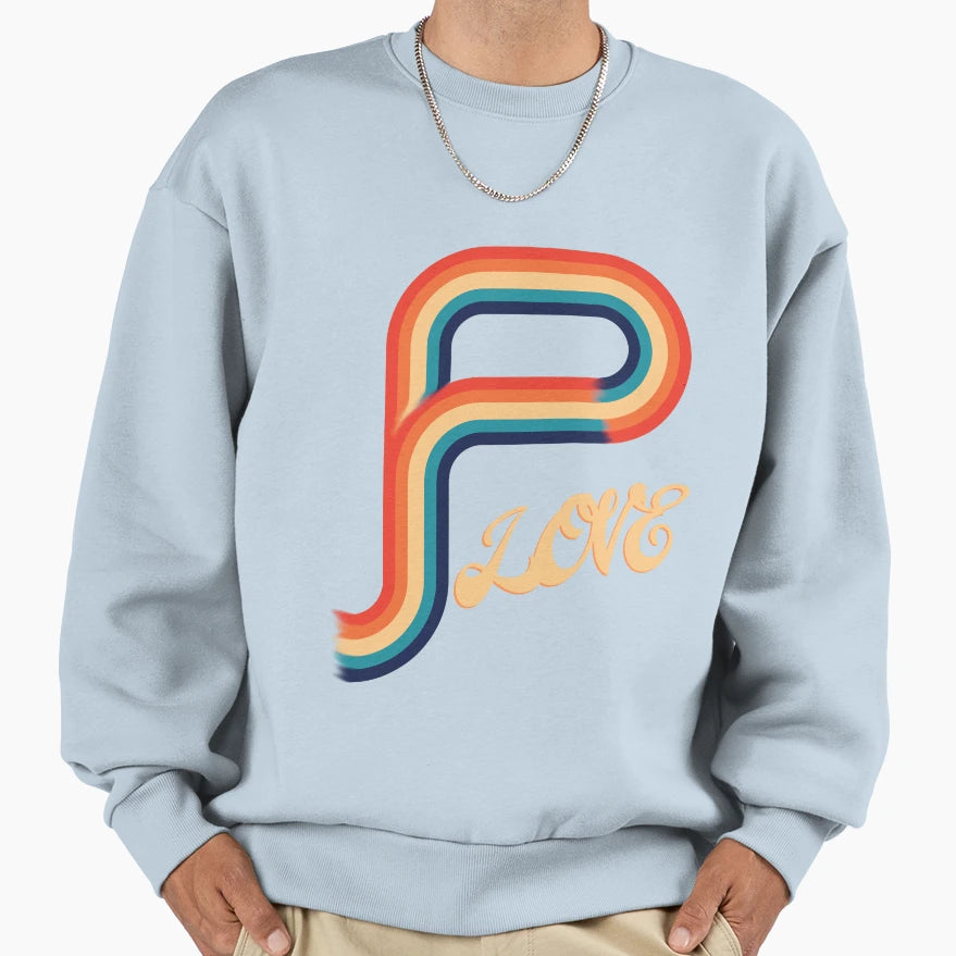 Rainbow And Love Sweatshirt - Custom Art Print for Adults - T-Shirt, Sweatshirt, Hoodie
