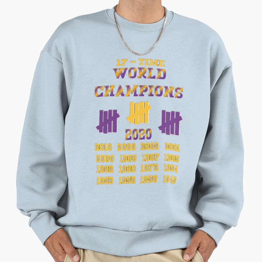 Undefeated Undefeated 17 Time Sweatshirt - Fun Novelty Design for Adults - T-Shirt, Sweatshirt, Hoodie
