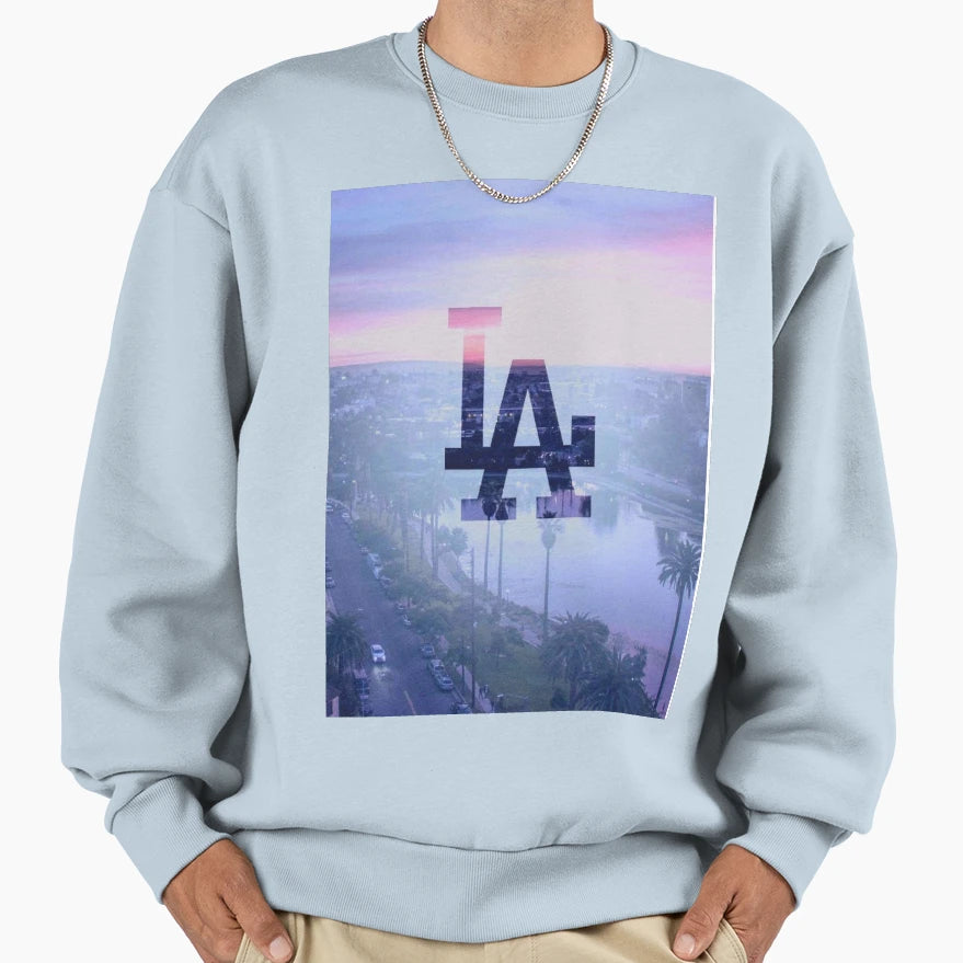 Los Angeles Sweatshirt - Custom Art Print Men Women - T-Shirt, Sweatshirt, Hoodie