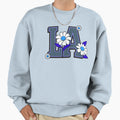 Bloom La Logo Purple Navy Sweatshirt - Streetwear Style for Adults - T-Shirt, Sweatshirt, Hoodie