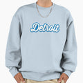 Detroit Football Cursive Sweatshirt - Fun Novelty Design Men Women - T-Shirt, Sweatshirt, Hoodie