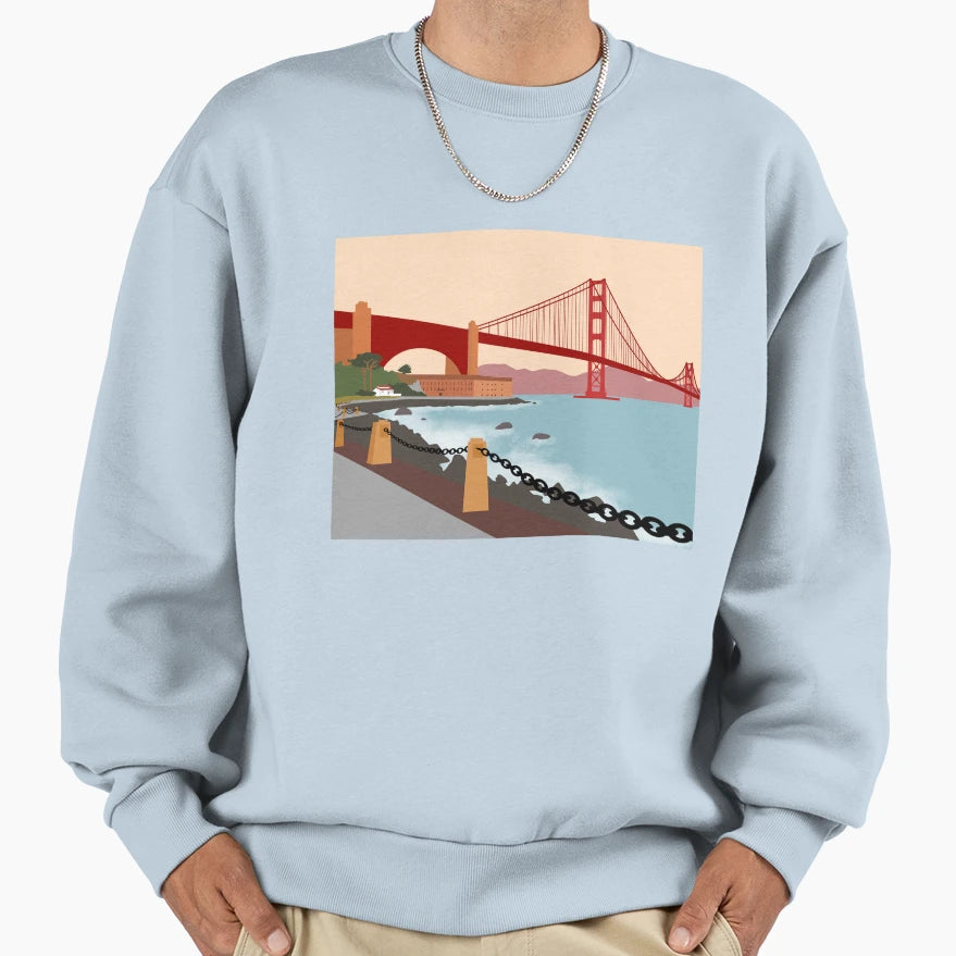San Francisco City Sweatshirt - Trendy Graphic Unisex - T-Shirt, Sweatshirt, Hoodie