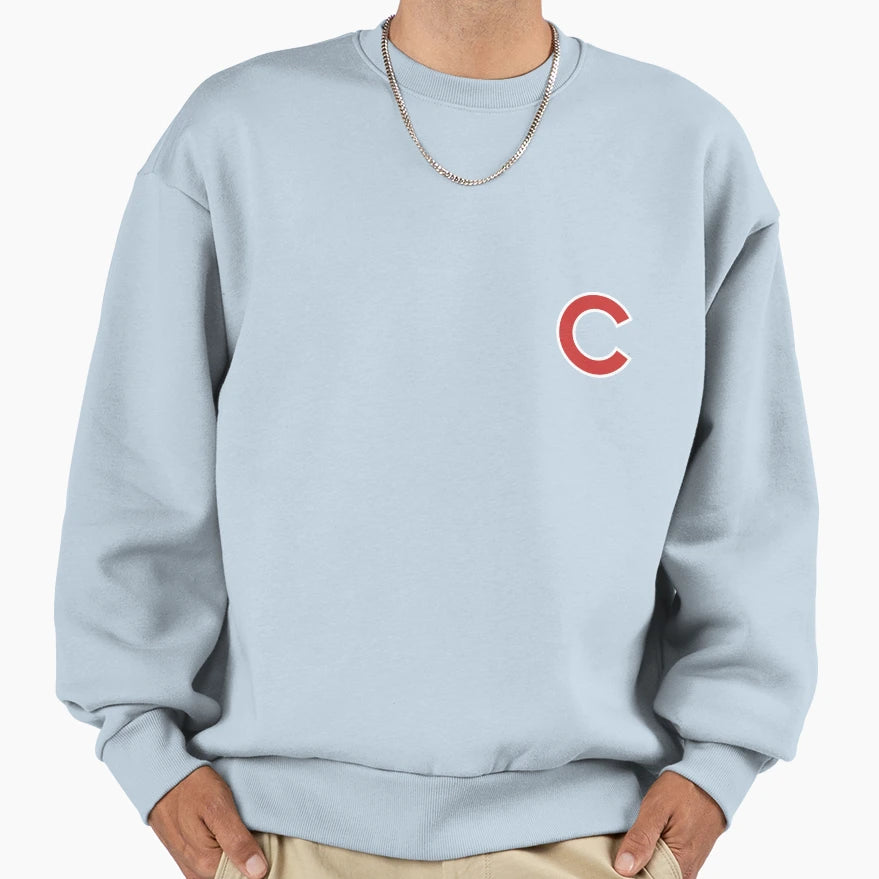 Chicago Red Letter C Baseball Sweatshirt - Streetwear Style Men Women - T-Shirt, Sweatshirt, Hoodie