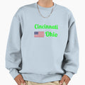 Cincinnati Ohio Stylish Prints Sweatshirt - Trendy Graphic Men Women - T-Shirt, Sweatshirt, Hoodie