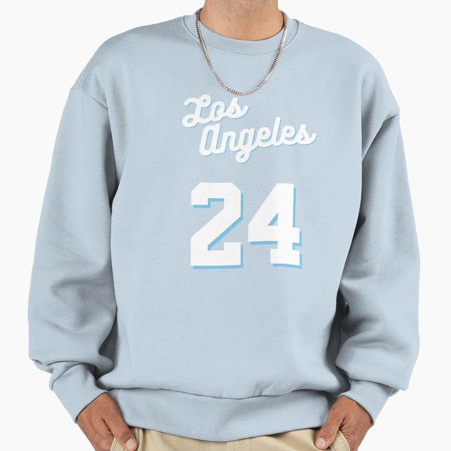Kobe Game 2021 Blue And White Sweatshirt - Custom Art Print Men Women - T-Shirt, Sweatshirt, Hoodie