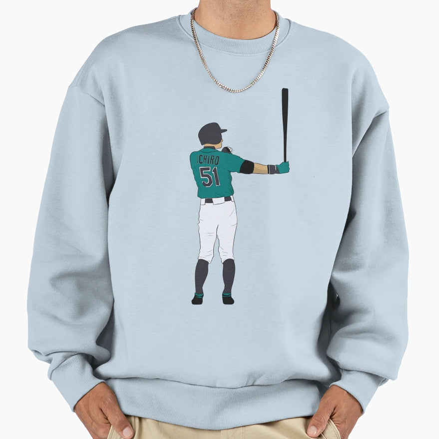 Ichiro Suzuki Sweatshirt - Custom Art Print Unisex - T-Shirt, Sweatshirt, Hoodie