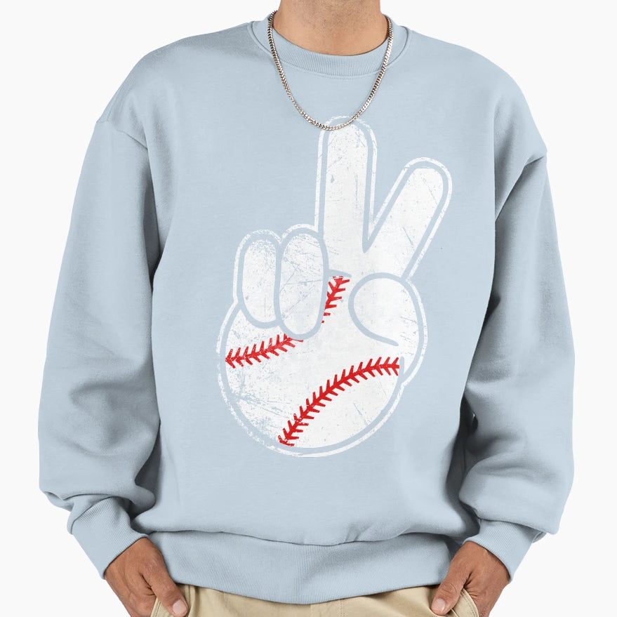 Baseball Is Life Sweatshirt - Graphic Print Men Women - T-Shirt, Sweatshirt, Hoodie