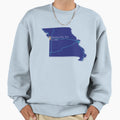 Kansas City Mo Blue Sweatshirt - Casual Everyday Wear Men Women - T-Shirt, Sweatshirt, Hoodie