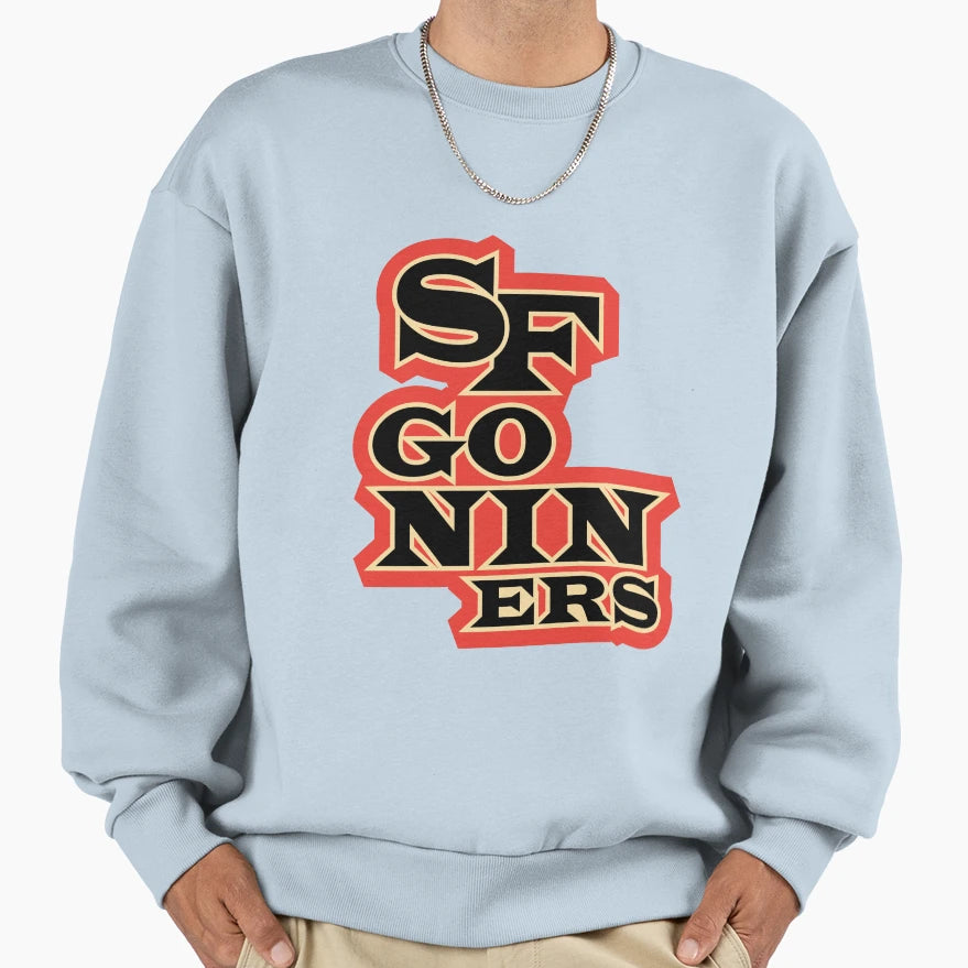 Sf Go Niners Sweatshirt - Trendy Graphic for Adults - T-Shirt, Sweatshirt, Hoodie