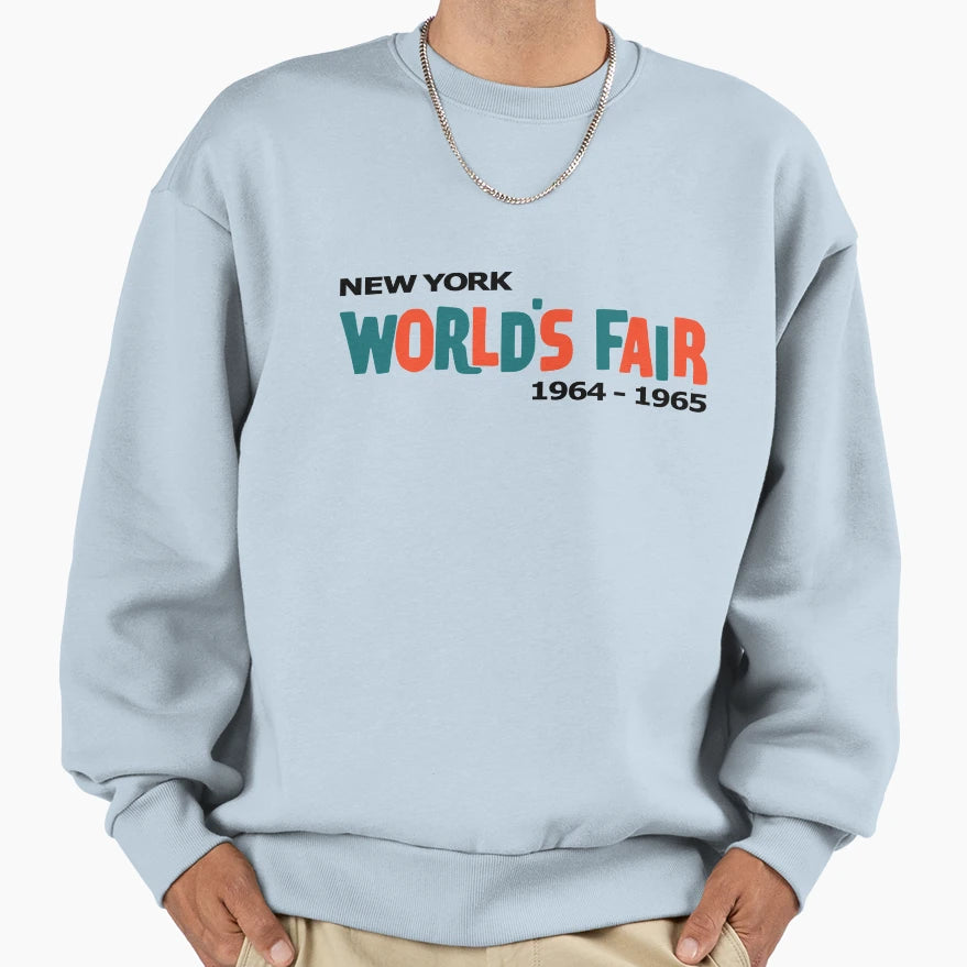 New York Worlds Fair 1964 1965 Expo Sweatshirt - Trendy Graphic Unisex - T-Shirt, Sweatshirt, Hoodie