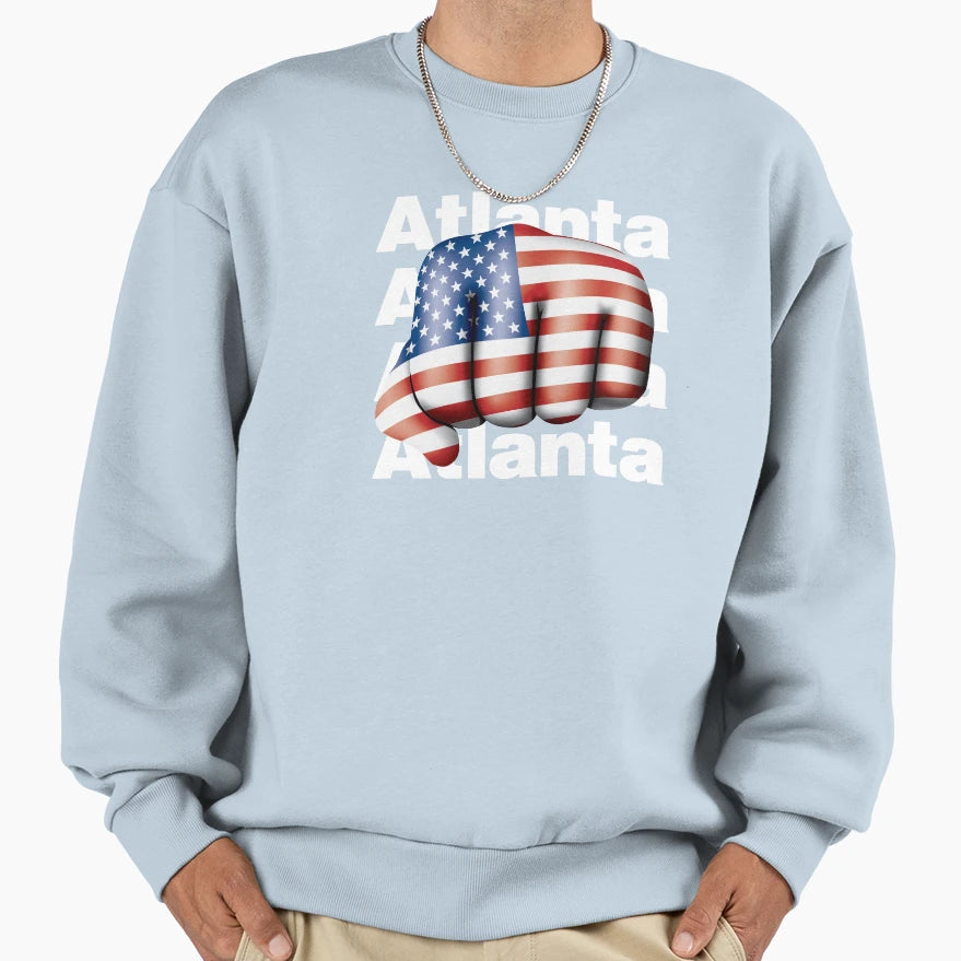 Atlanta American Strong City Sweatshirt - Casual Everyday Wear Men Women - T-Shirt, Sweatshirt, Hoodie