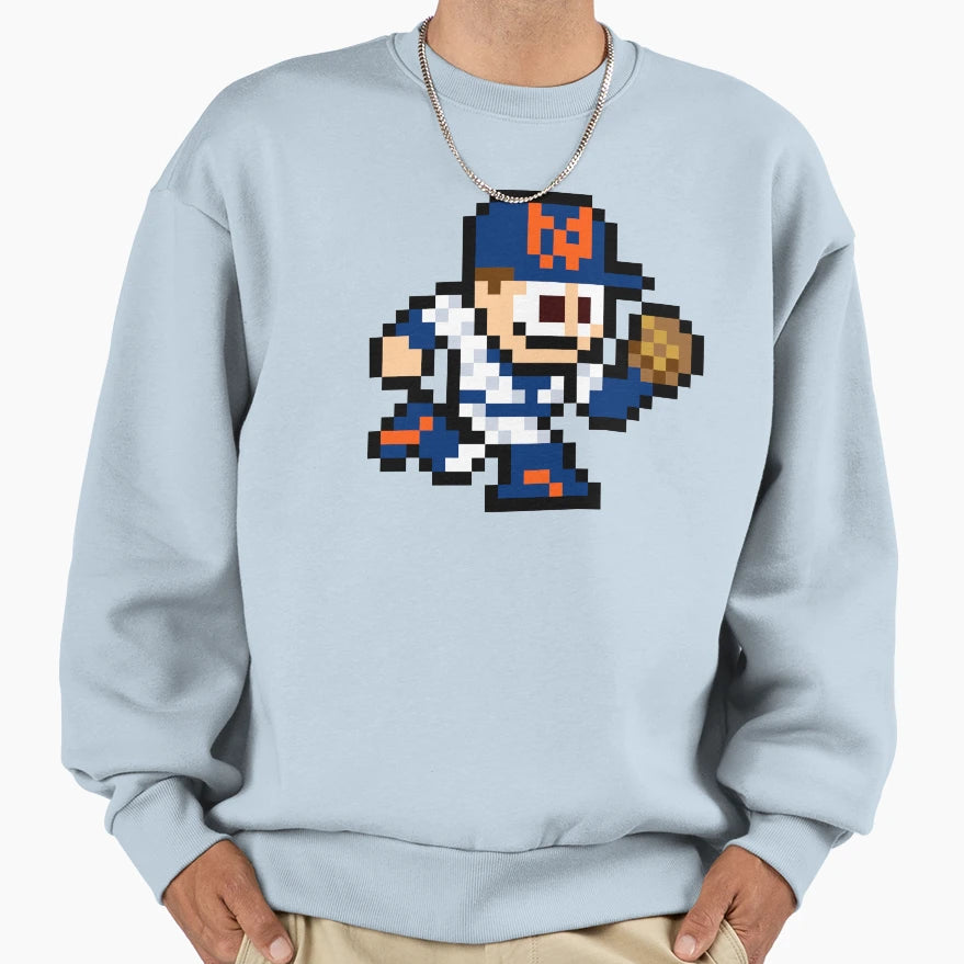 New York 8 Bit Player Sweatshirt - Graphic Print for Adults - T-Shirt, Sweatshirt, Hoodie