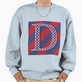 Letter D Americana Old Glory Red Sweatshirt - Casual Everyday Wear Unisex - T-Shirt, Sweatshirt, Hoodie