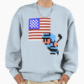 Hockey Player Usa Sweatshirt - Novelty Apparel for Adults - T-Shirt, Sweatshirt, Hoodie