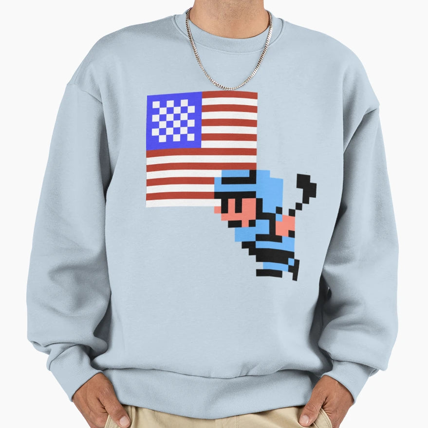 Hockey Player Usa Sweatshirt - Novelty Apparel for Adults - T-Shirt, Sweatshirt, Hoodie