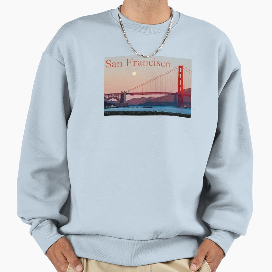 San Francisco Golden Gate Sweatshirt - Trendy Graphic for Adults - T-Shirt, Sweatshirt, Hoodie