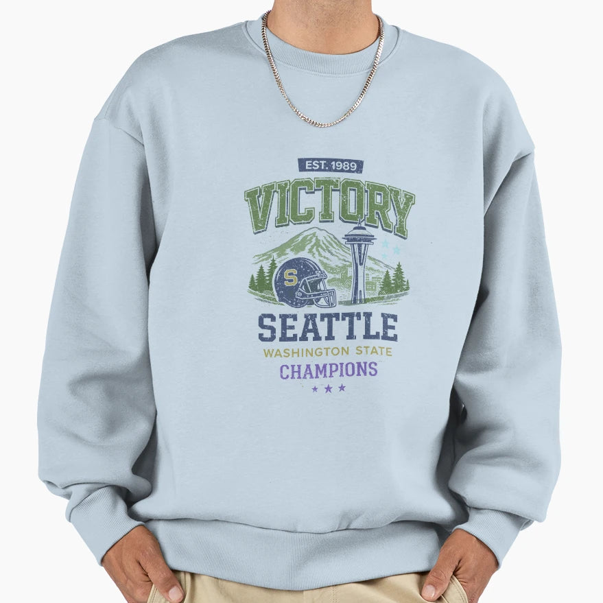 Seattle Victory Football T-Shirt - Minimalist Print Unisex - T-Shirt, Sweatshirt, Hoodie