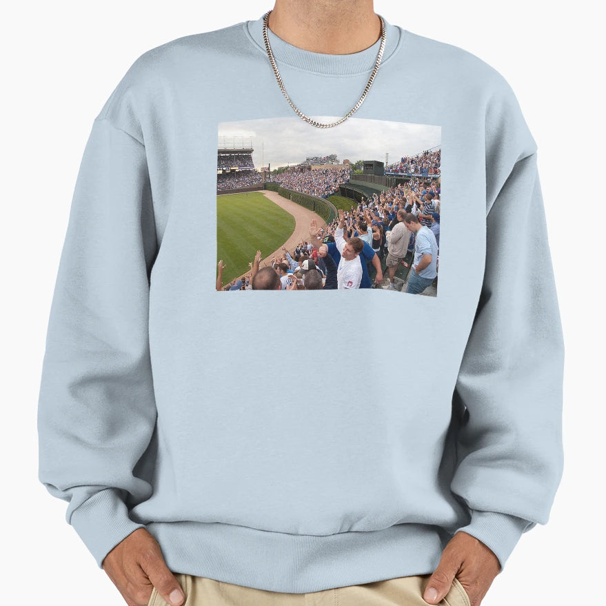 Wrigley Bleachers Bleacher Bums Sweatshirt - Aesthetic Graphic for Adults - T-Shirt, Sweatshirt, Hoodie