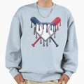 Baseball Ice Cream Drip Driping Sweatshirt - Custom Art Print Men Women - T-Shirt, Sweatshirt, Hoodie