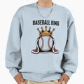 Baseball King Mens Baseball Player Sweatshirt - Novelty Apparel for Adults - T-Shirt, Sweatshirt, Hoodie