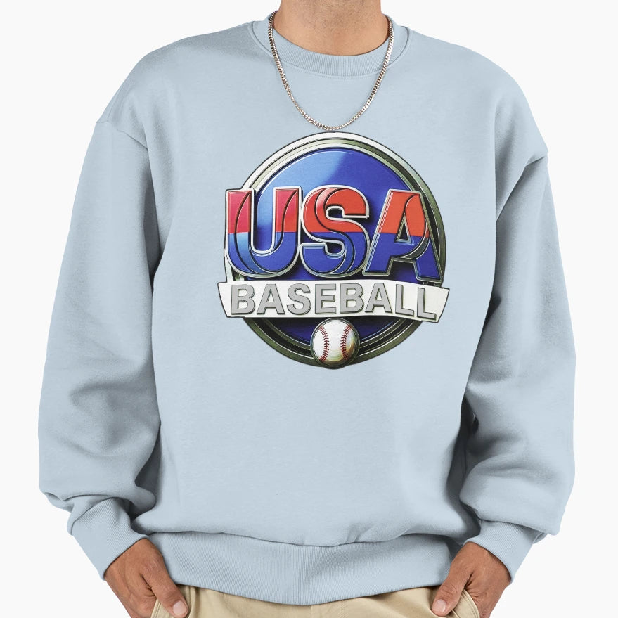 Team Usa Baseball Usa Team Sports Sweatshirt - Fun Novelty Design Unisex - T-Shirt, Sweatshirt, Hoodie