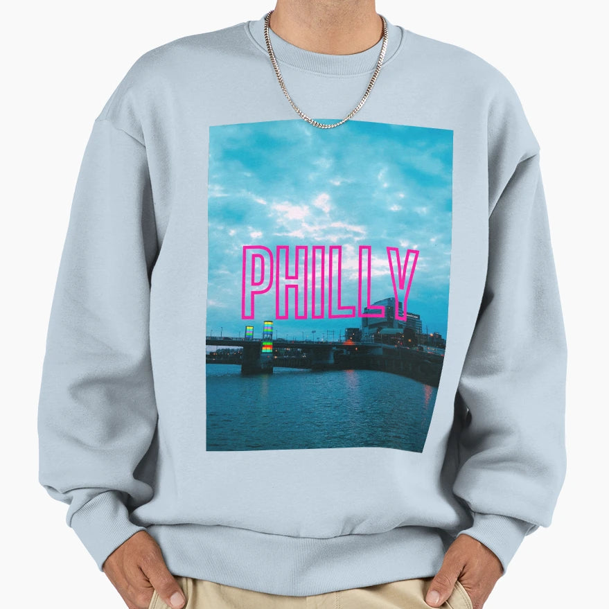 University City Philadelphia Sweatshirt - Graphic Print Unisex - T-Shirt, Sweatshirt, Hoodie