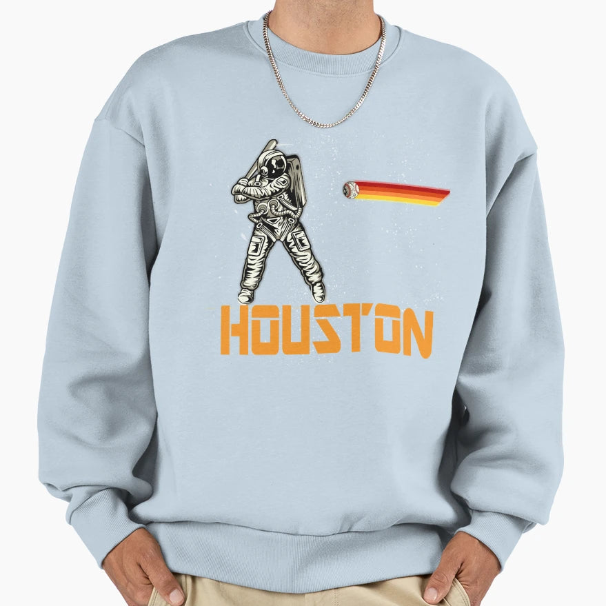 Houston Baseball Space City Baseball Sweatshirt - Novelty Apparel Unisex - T-Shirt, Sweatshirt, Hoodie
