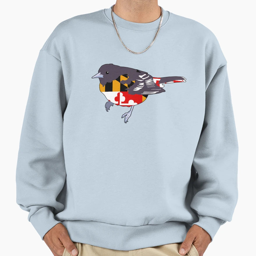 Md State Flag Oriole 2 Sweatshirt - Streetwear Style Unisex - T-Shirt, Sweatshirt, Hoodie
