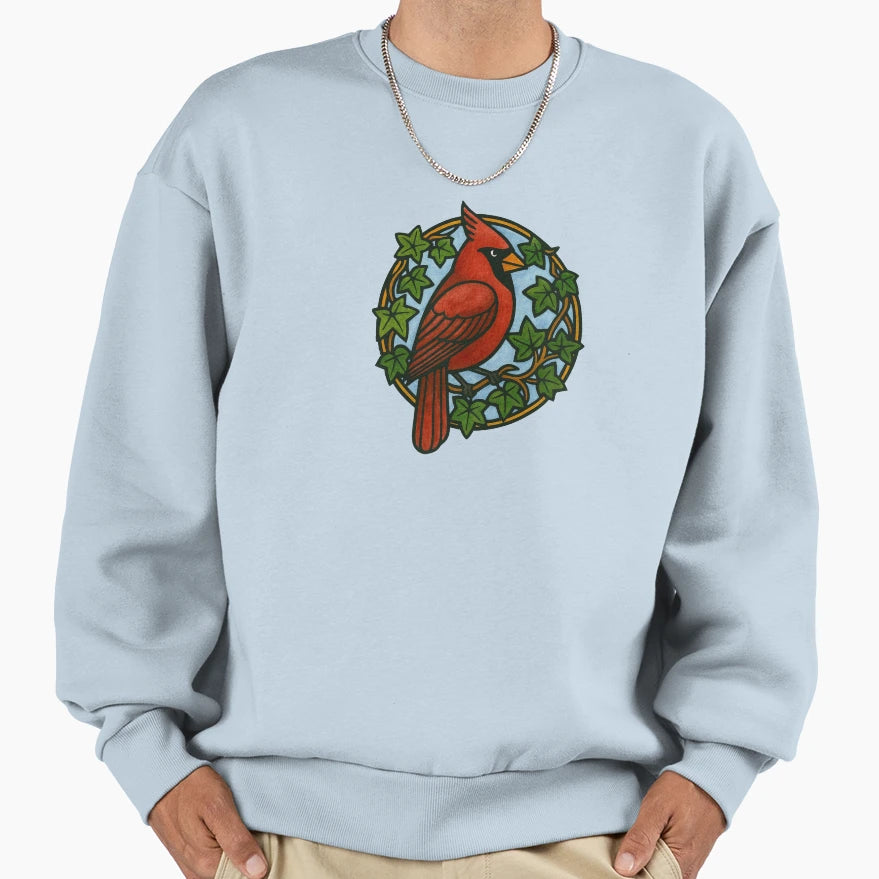Northern Red Cardinal Sweatshirt - Aesthetic Graphic for Adults - T-Shirt, Sweatshirt, Hoodie