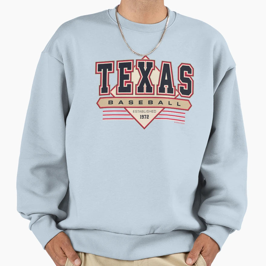 Texas Arlington Baseball Sweatshirt - Casual Everyday Wear Men Women - T-Shirt, Sweatshirt, Hoodie