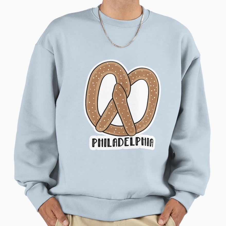 Philly Pretzel Sweatshirt - Minimalist Print Men Women - T-Shirt, Sweatshirt, Hoodie